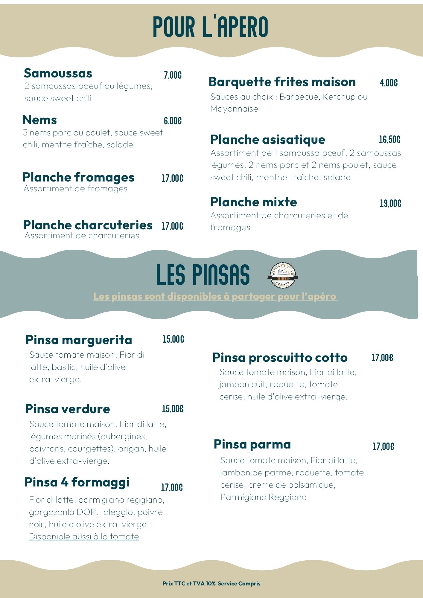apero et pinsas