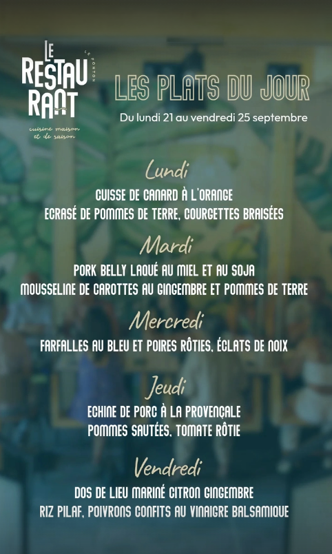 Plats du jour