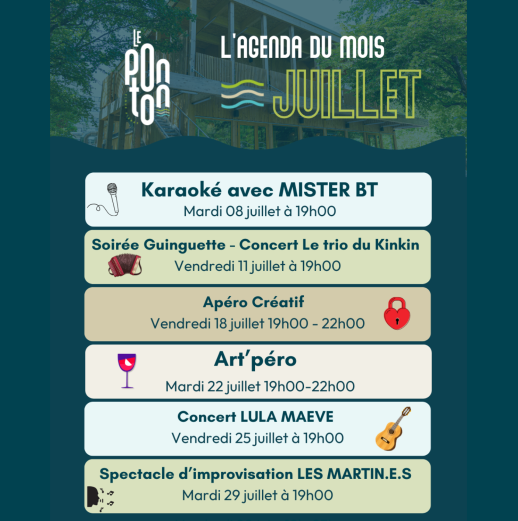 Calendrier juillet