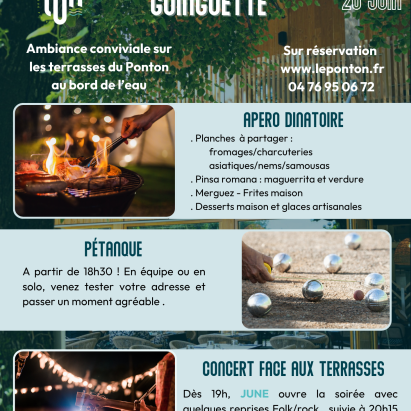 programme de la soirée guiguette
