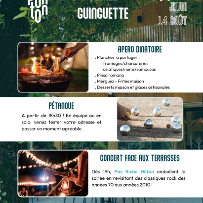 guinguette du  jeudi 14 août