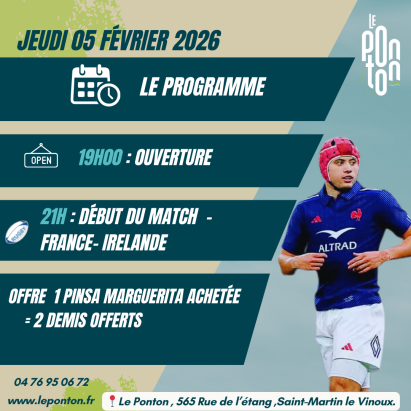 programme rugby